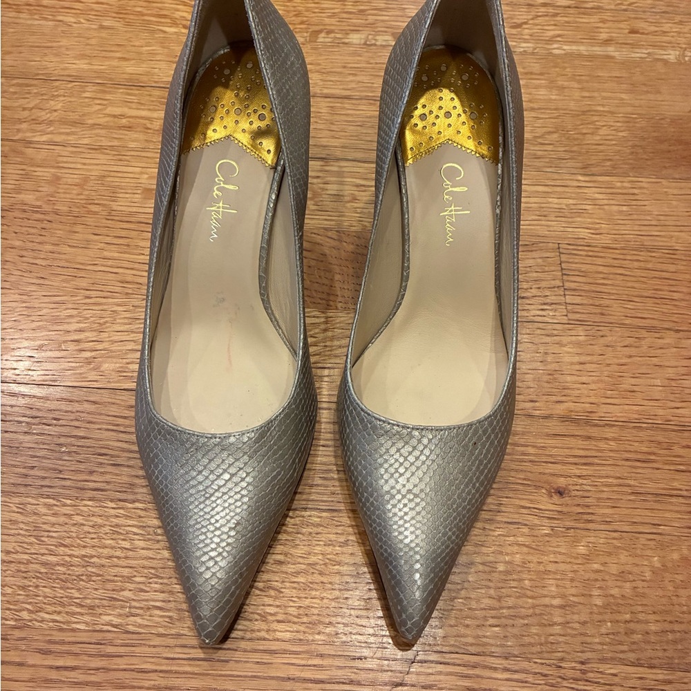 Cole Haan Air Fiona Pump Snake Pointed Toe Heel Shoe